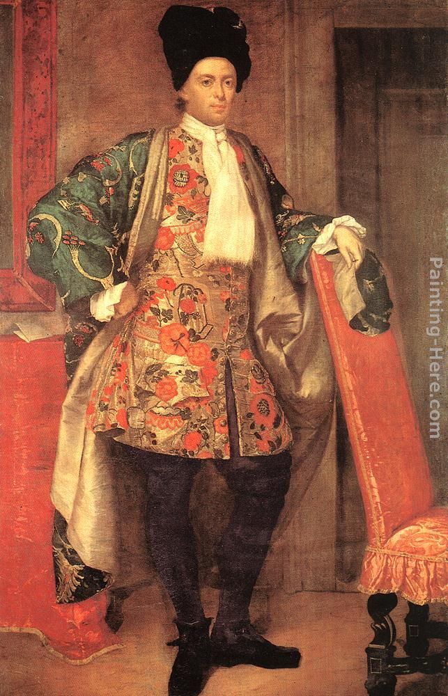 Portrait of Count Giovanni Battista Vailetti painting - Vittore Ghislandi Portrait of Count Giovanni Battista Vailetti art painting